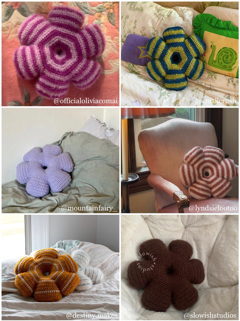 wisteria pillow pattern